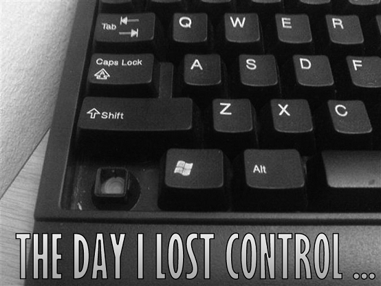 Le jour où j'ai perdu le contrôle ...